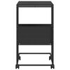 vidaXL Pr&iacute;ručn&yacute; stol&iacute;k s kolieskami čierny 55x36x63,5cm spracov. drevo