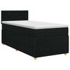 vidaXL Posteľ boxspring s matracom Čierna 80 x 200 cm L&aacute;tka