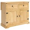vidaXL Kuchynsk&yacute; voz&iacute;k s dverami 2 pcs Medov&yacute; vosk 112 x 70 x 91,5 cm