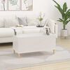 vidaXL Konferenčn&yacute; stol&iacute;k leskl&yacute; biely 90x44,5x45 cm spracovan&eacute; drevo