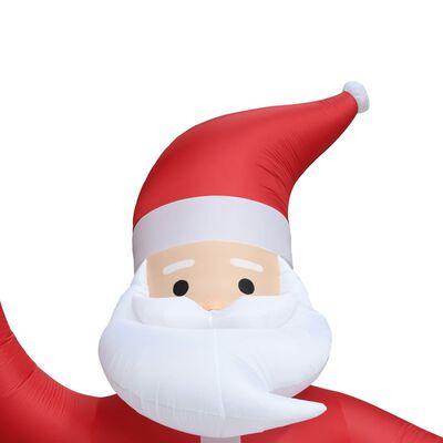 vidaXL Nafukovací vianočný Santa Claus s LED IP20 600 cm XXL