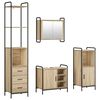 vidaXL Set kabinetov do k&uacute;peľne 4 ks Dub sonoma 40 x 36 x 200,5 cm