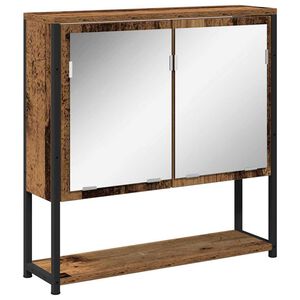 vidaXL Zrkadlov&aacute; skrinka Star&eacute; drevo 60 x 16 x 60 cm Kompozitn&eacute; drevo