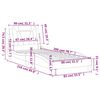 vidaXL R&aacute;m postele Viana bez matraca kapuč&iacute;nov&yacute; 80x200 cm umel&aacute; koža