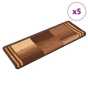 vidaXL N&aacute;&scaron;ľapy na schody samolepiace 5 ks 65x21x4 cm hned&eacute;