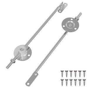 vidaXL Hinge na podporu viečka 2 ks Strieborn&aacute; 194 x 36 x 18 mm Železo