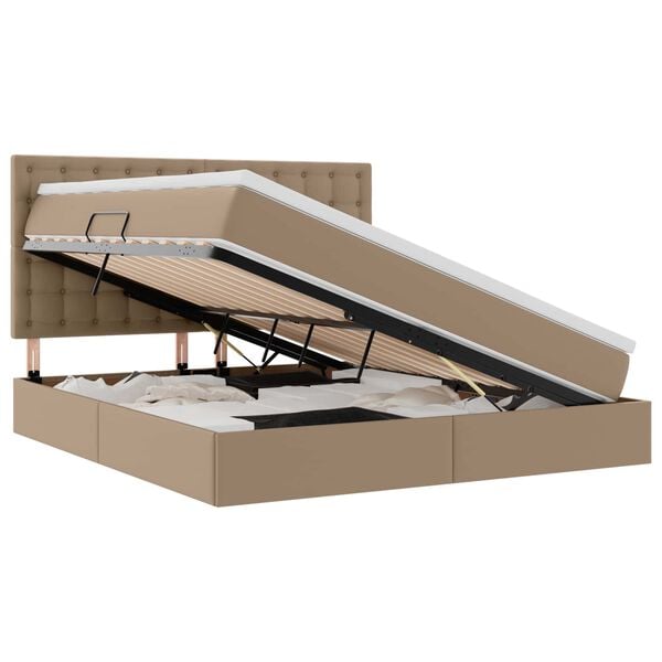 vidaXL Postel s &uacute;ložn&yacute;m prostorem a LED svetlom Kapsul&iacute;n 180 x 200 cm