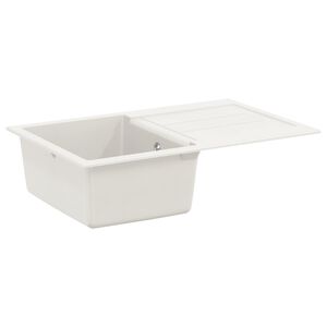 vidaXL Drez Biela 780 x 500 mm 80% Kv&aacute;rc a 20% Živica