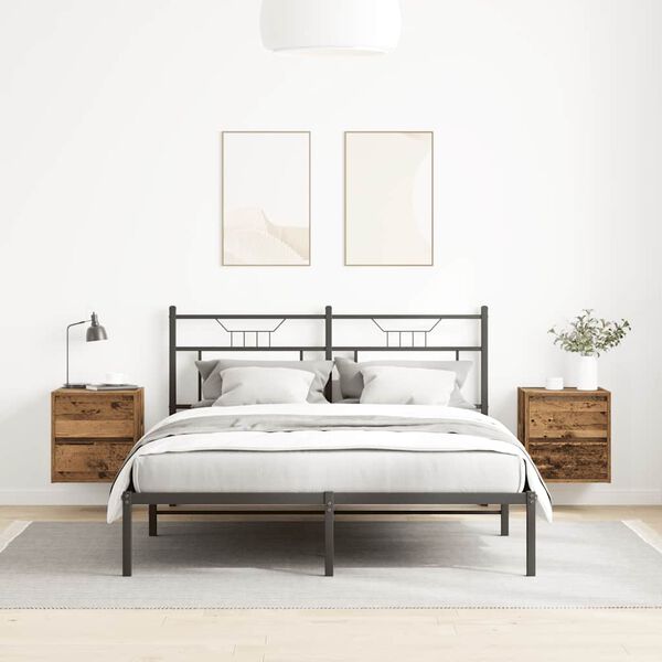 vidaXL N&aacute;stenn&eacute; nočn&eacute; stol&iacute;ky 2 ks star&eacute; drevo 38x34x40 cm