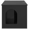 vidaXL Mačka Dom Čierna 85 x 55 x 50,5 cm Kompozitn&eacute; drevo