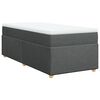 vidaXL Boxspring posteľ s matracom tmavosiv&aacute; 90x200 cm l&aacute;tka