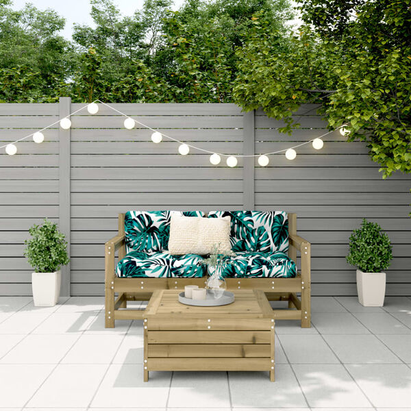 vidaXL 3-dielna z&aacute;hradn&aacute; s&uacute;prava pohoviek impregnovan&aacute; borovica