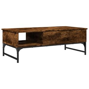 vidaXL Konferenčn&yacute; stol&iacute;k dymov&yacute; dub 100x50x35 cm kompozit.drevo a kov