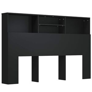 vidaXL Čelo postele so skrinkou čierne 160x19x103,5 cm