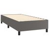 vidaXL Boxspring posteľ s matracom sivá 100x200 cm umelá koža