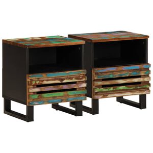 vidaXL Nočn&eacute; stol&iacute;ky 2 ks 40x34x46 cm mas&iacute;vne recyklovan&eacute; drevo
