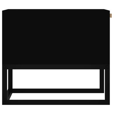 vidaXL Konferenčný stolík čierny 80x40x35 cm kompozitné drevo a železo
