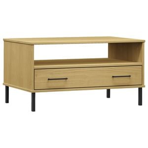 vidaXL Konferenčn&yacute; stol&iacute;k hned&yacute; 85x50x45 cm mas&iacute;vne drevo OSLO