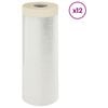 vidaXL Prachov&yacute; obal s lepiacou p&aacute;skou 12 pcs Priehľadn&aacute; 240 x 2000 cm
