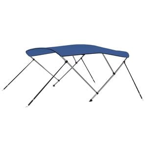 vidaXL Strie&scaron;ka Bimini s 3 obl&uacute;kmi, modr&aacute; 183x140x137 cm