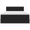 vidaXL &Uacute;ložn&aacute; posteľ s matracmi s &uacute;ložiskom Čierna 140 x 200 cm Zamat