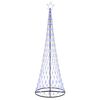 vidaXL LED vianočn&yacute; stromček Modr&aacute; 302,5 cm Kov