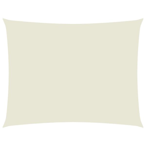 vidaXL Tieniaca plachta, oxford, obdĺžniková 3,5x4,5 m, krémová