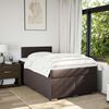 vidaXL Boxspring posteľ s matracom tmavohned&aacute; 120x190 cm l&aacute;tka
