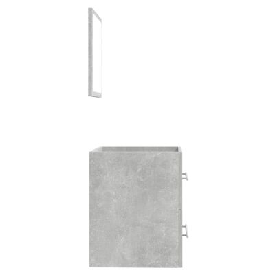 vidXL Kúpeľňová skrinka so zrkadlom betónovosivá 41x38,5x48 cm