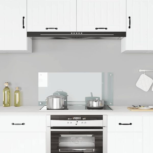 vidaXL Kuchynská zástena, priehľadná 90x40 cm, tvrdené sklo