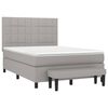 vidaXL Boxspring posteľ s matracom bledosiv&yacute; 140x190 cm l&aacute;tka