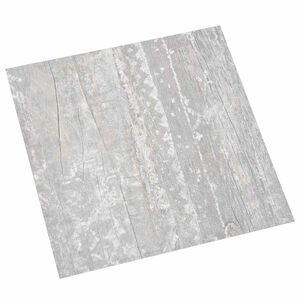 vidaXL Podlahov&eacute; dosky Svetlo &scaron;ed&aacute; a biela 5,11 m&sup2; 55 ks PVC