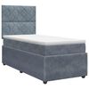 vidaXL Posteľ boxspring s matracom Tmavosiv&aacute; 80 x 200 cm Zamat