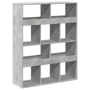 vidaXL Deliaca stena bet&oacute;nov&aacute; siv&aacute; 100x33x125,5 cm kompozitn&eacute; drevo