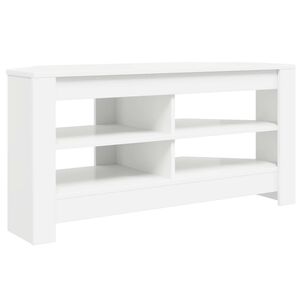 vidaXL Rohov&aacute;TVskriňa 102 x 40,5 x 45 cm Biela Kompozitn&eacute; drevo
