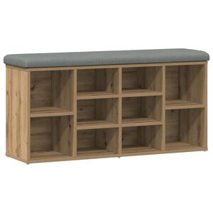 vidaXL Lavička na top&aacute;nky Artisan Dub 102x32x50 cm Kon&scaron;trukčn&eacute; drevo