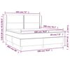 vidaXL Posteľn&yacute; r&aacute;m boxspring s matracom čierny 180x200 cm zamat