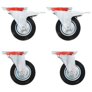 vidaXL Otočn&eacute; kolieska 4 ks 100 mm