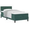 vidaXL Posteľ s pružinov&yacute;m r&aacute;mom Tmavozelen&aacute; 90 x 190 cm Zamat