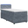 vidaXL Posteľ boxspring s matracom Tmavosiv&aacute; 80 x 200 cm Zamat