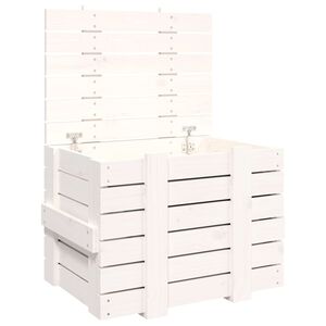 vidaXL &Uacute;ložn&yacute; box biely 58x40,5x42 cm mas&iacute;vna borovica