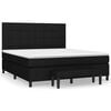 vidaXL Posteľn&yacute; r&aacute;m boxspring s matracom čierny 180x200 cm l&aacute;tka
