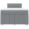 vidaXL Boxspring posteľ s matracom bledosiv&aacute; 120x190 cm l&aacute;tka