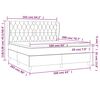 vidaXL Boxspring posteľ s matracom tmavohned&aacute; 160x200 cm l&aacute;tka
