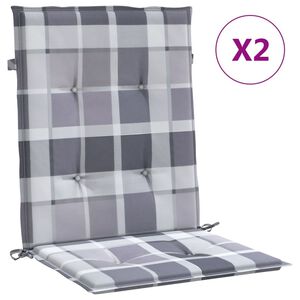 vidaXL Podložky na z&aacute;hradn&eacute; stoličky, n&iacute;zke operadlo 2 ks 100x50x3 cm