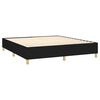 vidaXL Posteľn&yacute; r&aacute;m boxspring s matracom čierny 160x200 cm l&aacute;tka