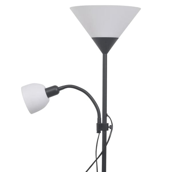 vidaXL Stojanov&aacute; lampa, čierna