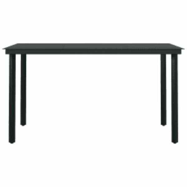 vidaXL 5-dielna z&aacute;hradn&aacute; s&uacute;prava a vank&uacute;&scaron;e hned&aacute; polyratan a sklo