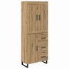 vidaXL Highboard Remeseln&yacute; dub 69,5 x 34 x 180 cm Kompozitn&eacute; drevo