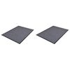 vidaXL PVC Rohožky pred dvere 2 ks siv&eacute; 90x60 cm